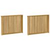 vidaXL K&auml;etugede moodul 2 pcs Valge 80 x 6 x 61 cm Tugev akatsiapuu