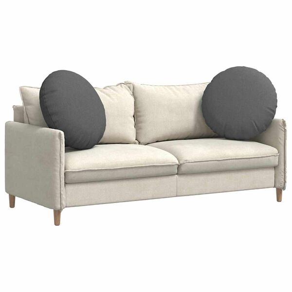 vidaXL Istumispatjad 2 pcs Tumehall &Oslash;80 x 29 cm kangas