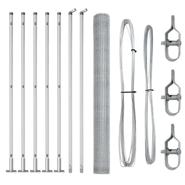 vidaXL Aiapost H&otilde;bedane 10 x 1,5 m (13 mm v&otilde;rgu) Teras