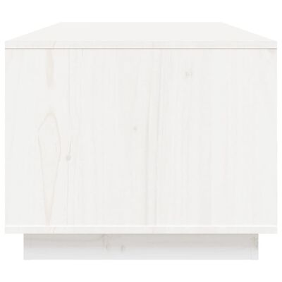 vidaXL kohvilaud, valge, 100x50x41 cm, männipuit