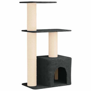 vidaXL Kassipuu kraapimispostidega Tumehall 133 cm