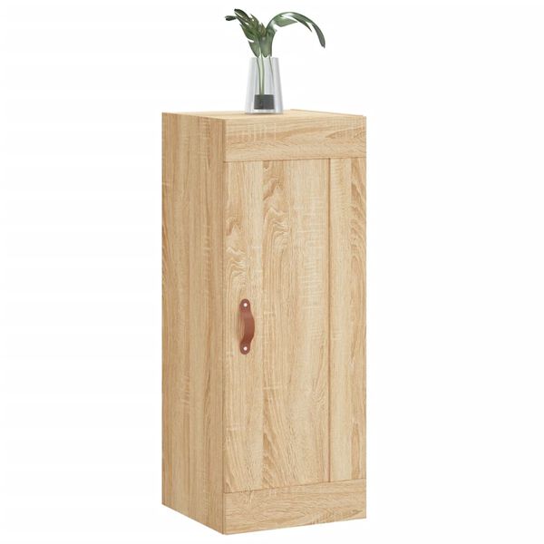 vidaXL seinakapp, Sonoma tamm, 34,5 x 34 x 90 cm, tehispuit