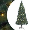 vidaXL Tehislumi Christmas Tree koos 300 LED-iga Roheline 180 cm PET