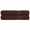 vidaXL r&auml;tikud FROGN 2 tk, pruun, 100x200 cm, 360 g/m&sup2;