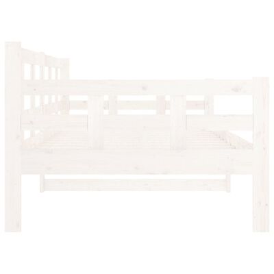 vidaXL päevavoodi, valge, männipuit, 90 x 190 cm