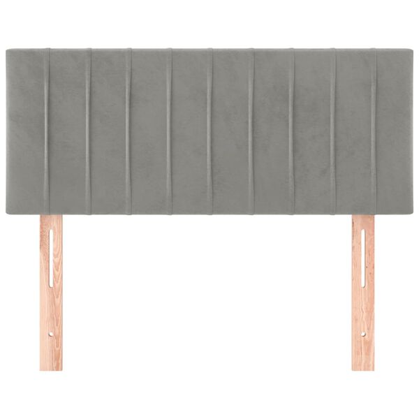 vidaXL voodipeats, helehall, 80x5x78/88 cm, samet