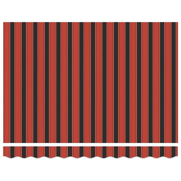 vidaXL sisset&otilde;mmatav varikatus, oranž-pruun 3x2,5 m kangas, alumiinium