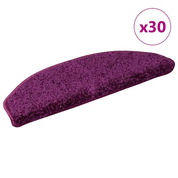 vidaXL trepimatid 30 tk 65 x 21 x 4 cm violetsed poolringikujulised suured