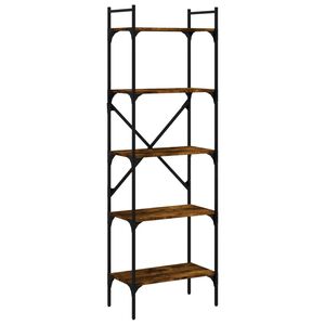 vidaXL raamaturiiul, suitsutatud tamm, 56x31,5x174 cm, tehispuit
