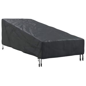vidaXL V&auml;lim&ouml;&ouml;bli kate Must 195 x 76 x 82 cm 600D Oxford kangas