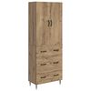 vidaXL Kapi Komplekt 2 tk 66 x 34,5 x 90 cm Tehispuit Artisan tamm