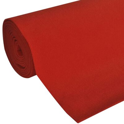 VidaXL punane vaip 1 x 20 m eriti raske 400 g/m2