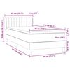 vidaXL Box Vedruvoodi madratsiga Tumehall 80x210 cm samet