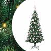 vidaXL Tehis pre-lit j&otilde;ulupuu Roheline 120 cm PVC ja metall