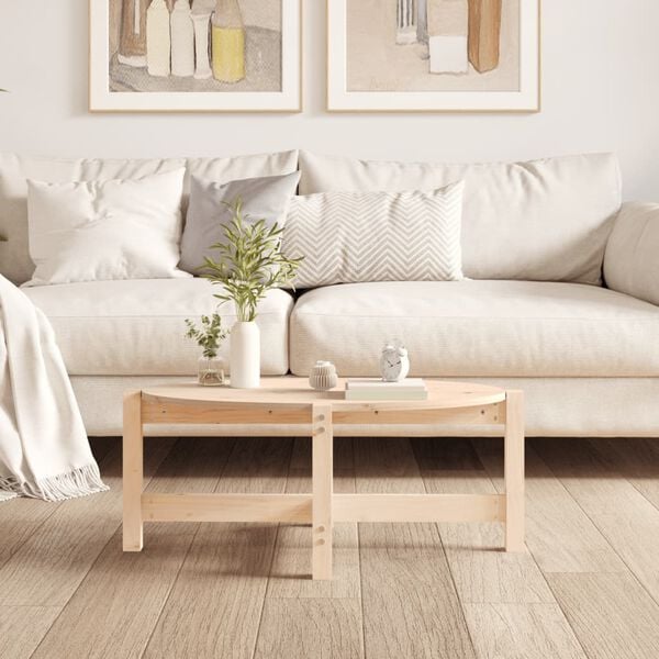 vidaXL kohvilaud, 87 x 48 x 35 cm, männipuit