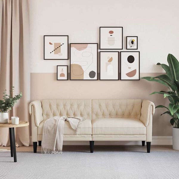 vidaXL Chesterfield 2-kohaline diivan, lina