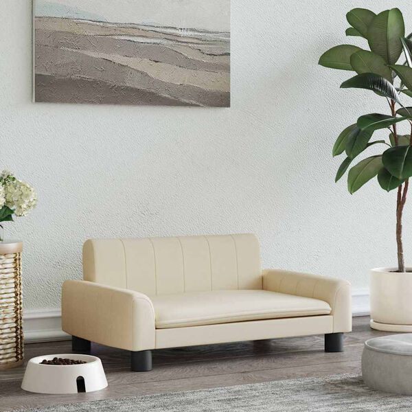 vidaXL koeravoodi, kreemjas, 70 x 45 x 30 cm, kangas