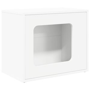 vidaXL Kassi Maja Valge 51 x 30 x 42,5 cm Tehispuit