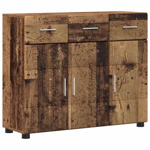 vidaXL K&otilde;ide riiuliga FLORIN Vana puit 88,5 x 30,5 x 73 cm Tehispuit