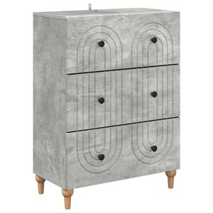 vidaXL Sahtlib&uuml;roo Betoonhall 66 x 34,5 x 90 cm Tehispuit