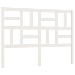 vidaXL voodipeats, valge 126x4x104 cm m&auml;nnipuit