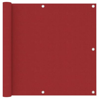 vidaXL rõdusirm, punane, 90 x 400 cm, oxford-kangas