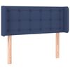 vidaXL voodipeats servadega, sinine, 103x16x78/88 cm, kangas