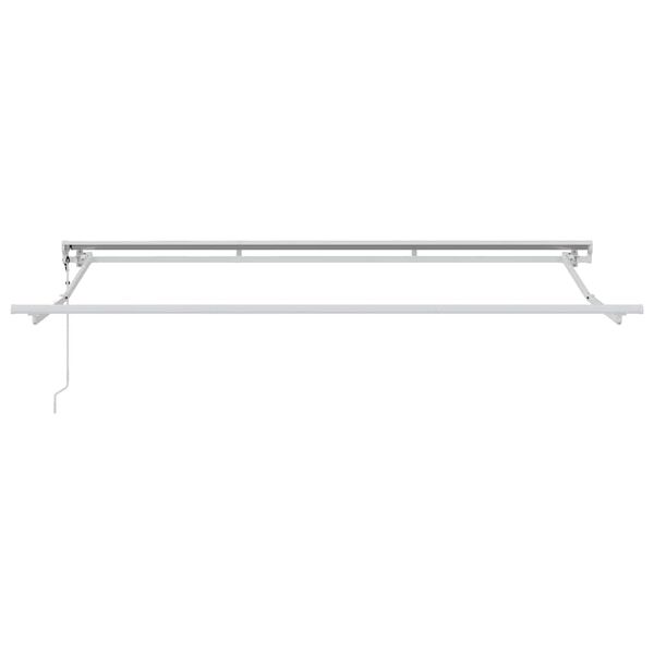 vidaXL Kailastud raam Valge 3,5 x 2 m Pulberkattega teras