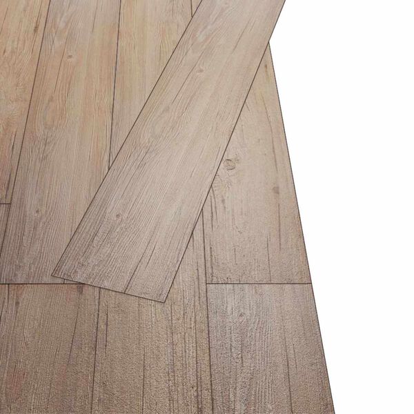 vidaXL P&otilde;randaplaadid 18 pcs Tammepruun 2,51 m&sup2; PVC