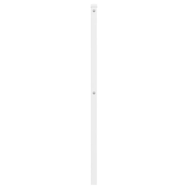 vidaXL metallist voodipeats, valge, 107 cm