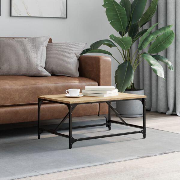 vidaXL kohvilaud, Sonoma tamm, 75 x 50 x 35 cm, tehispuit