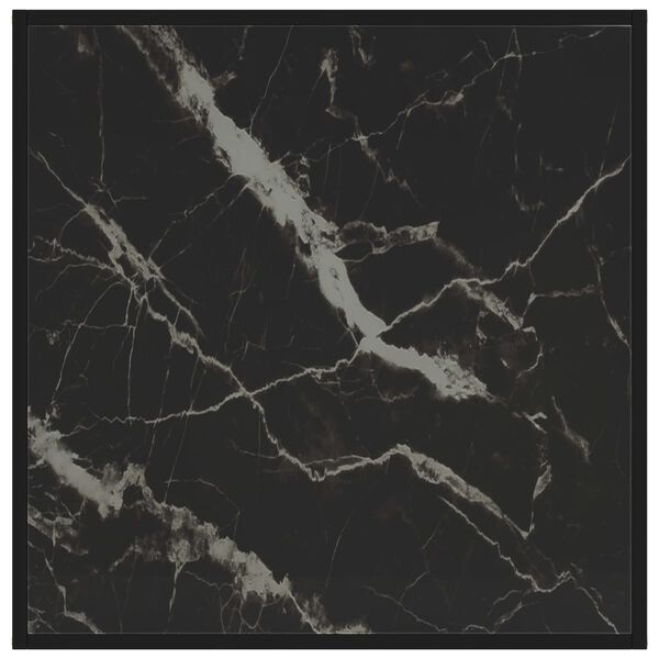 vidaXL kohvilaud, must, 80 x 80 x 35 cm, karastatud klaas