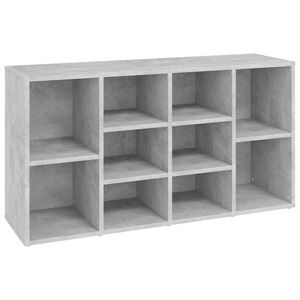 vidaXL jalatsipink, betoonhall, 103 x 30 x 55 cm, tehispuit