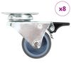 vidaXL 8 tk topelrattaga p&ouml;&ouml;rlevad rattad 50 mm