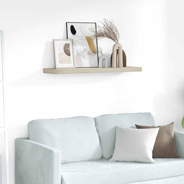 vidaXL seinariiul, tammev&auml;rvi, 90 x 23,5 x 3,8 cm MDF