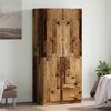 vidaXL Riidekapp Old Wood 80x52x180 cm Engineered Wood