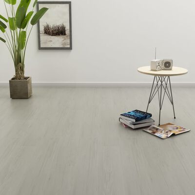 vidaXL iseliimuvad põrandalauad 4,46 m² 3 mm PVC, helehall