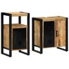 vidaXL Vannitoa m&ouml;&ouml;bleset 2 tk Pruun ja must 55 x 35 x 60 cm