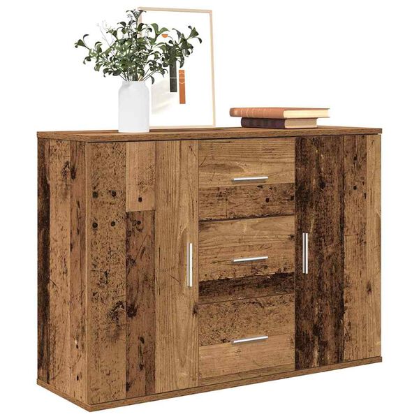 vidaXL puhvetkapp Vana puit 90x29,5x65 cm Engineered Wood
