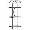 vidaXL Raamatukapp 3 tasandit 40 x 30 x 109 cm Tehispuit K&auml;sit&ouml;&ouml;puu