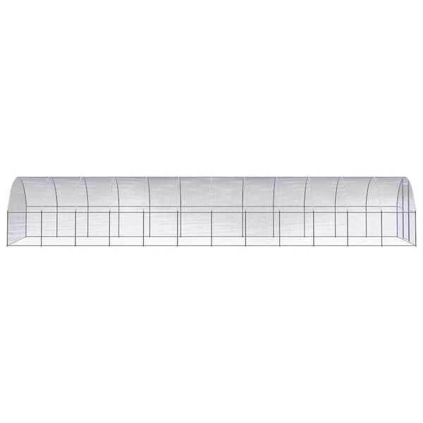 vidaXL kanakuut, 3 x 12 x 2 m, tsingitud teras