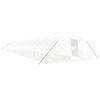 vidaXL kasvuhoone terasraamiga, valge, 110 m&sup2;, 22x5x2,3 m