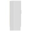 vidaXL raamaturiiul k&otilde;rgl&auml;ikega valge 82,5x30,5x80 cm tehispuit