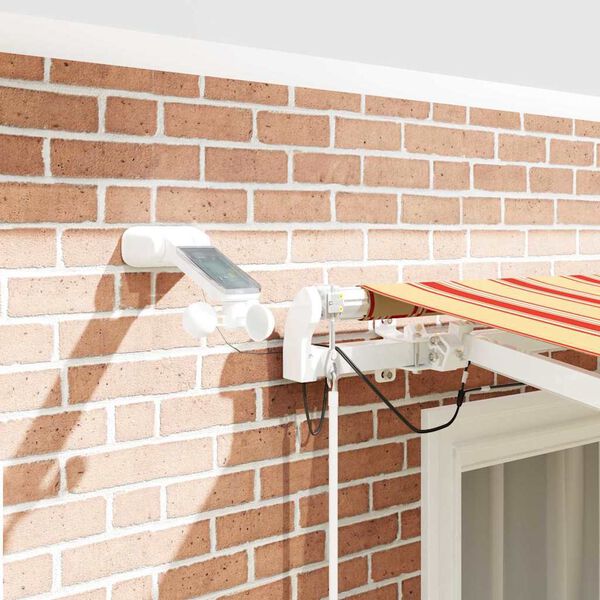 vidaXL K&auml;igukohandatav varikatus Kollane ja oranž 300 x 250 cm