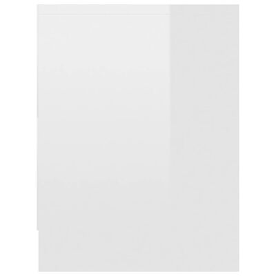 vidaXL öökapp, kõrgläikega valge, 40 x 30 x 40 cm, puitlaastplaat
