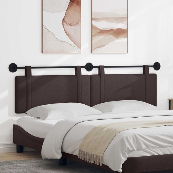 vidaXL Rippuv Peatoe &Uuml;ksv&auml;rviline Tume pruun 170 x 55 x 5 cm kangas