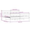 vidaXL metallist voodiraam ilma madratsita Sonoma tamm 193x203 cm