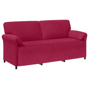 vidaXL 3-kohaline diivan Veinpunane 198 x 83 x 95 cm Samet