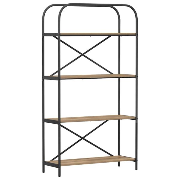 vidaXL Raamatukapp K&auml;sit&ouml;&ouml;puu 80 x 30 x 146 cm Tehispuit