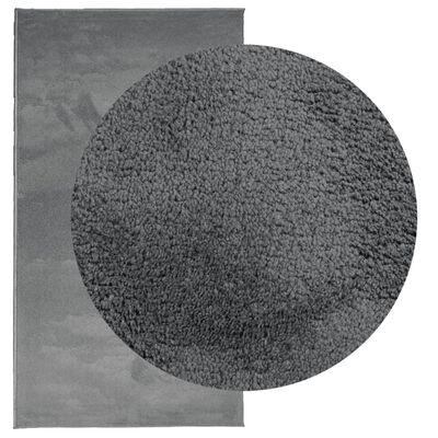vidaXL vaip "OVIEDO" lühikese narmaga, antratsiithall, 80 x 150 cm
